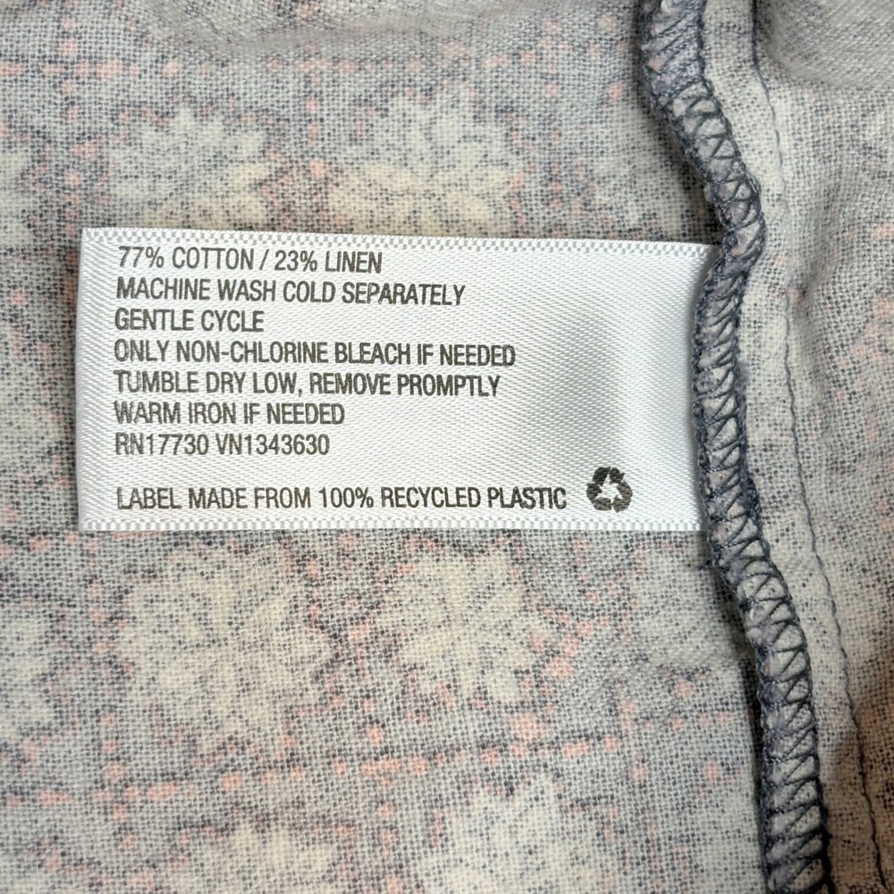 Universal Thread Paisley Flutter Sleeve Dress Lin… - image 7